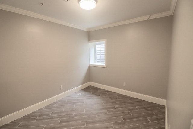 16-26 Dalby St Unit 4, Newton, MA 02458 - empty room with crown molding, wood finished floors, and fire sprinkler in ceiling