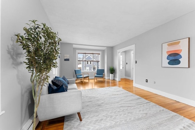 253 Sycamore St Unit 1, Watertown, MA 02472 - living area with wood finished floors and baseboards