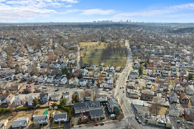 253 Sycamore St Unit 1, Watertown, MA 02472 - aerial overview of property's location featuring nearby suburban area