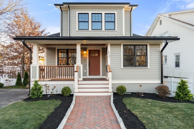 view of front of home featuring a porch