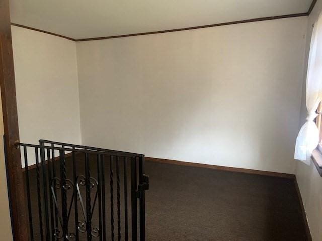45-47 Middlefield Rd, Chester, MA 01011 - spare room featuring crown molding, carpet floors, and baseboards