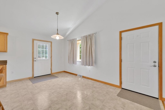 16 Amherst St, Chicopee, MA 01013 - entrance foyer with lofted ceiling and light floors