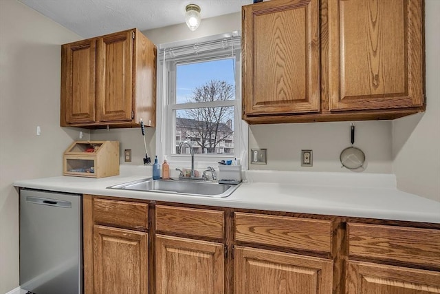 kitchen featuring dishwasher and sink