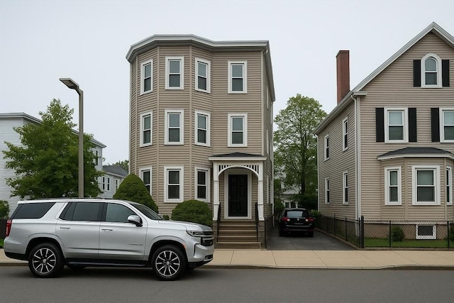 915 E 4th St, Boston, MA 02127 - view of front facade with fence and entry steps