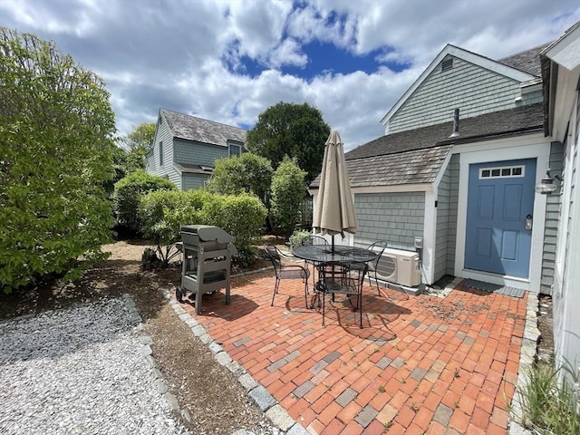 17 Hydrangea Ln Unit 786, Mashpee, MA 02649 - view of patio / terrace featuring outdoor dining area and ac unit