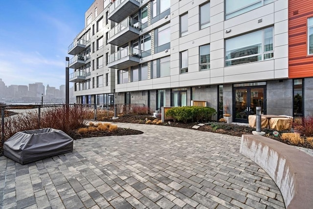 surrounding community with a patio