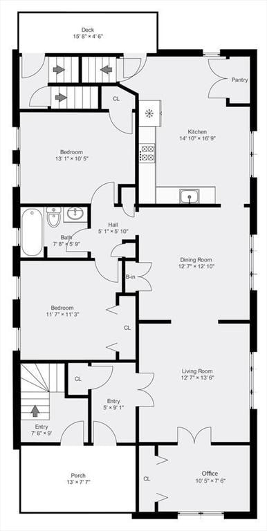 27-29 Waite St, Malden, MA 02148 - view of floor plan / room layout