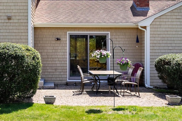 view of patio / terrace featuring outdoor dining area