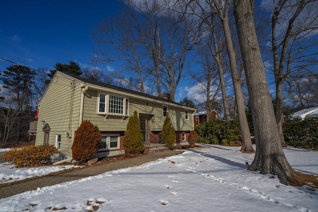 view of raised ranch