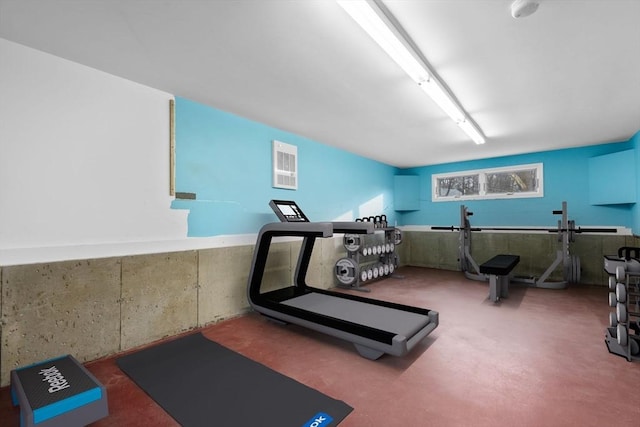 view of workout room