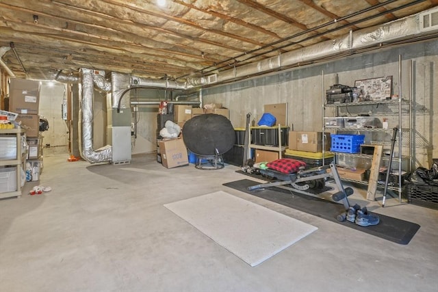 96 Caspian Way Unit 96, Fitchburg, MA 01420 - unfinished basement with heating unit
