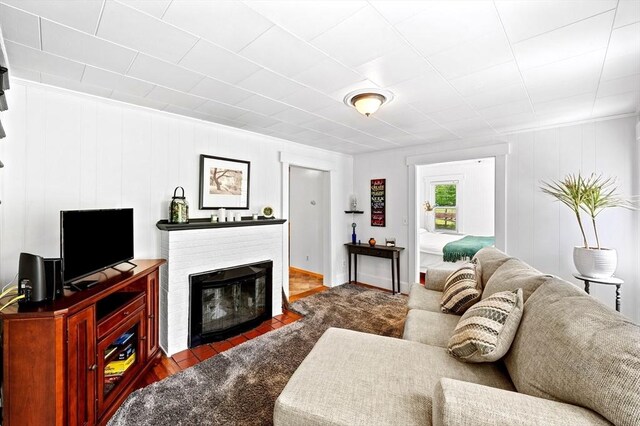8 Intervale Rd, Rutland, MA 01543 - living room featuring a fireplace