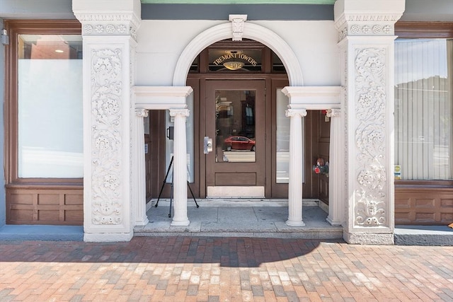 view of exterior entry