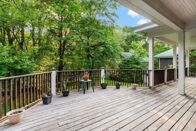 218 Pine St, Rehoboth, MA 02769 - view of wooden terrace