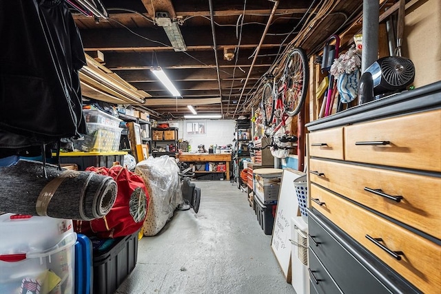 view of storage room