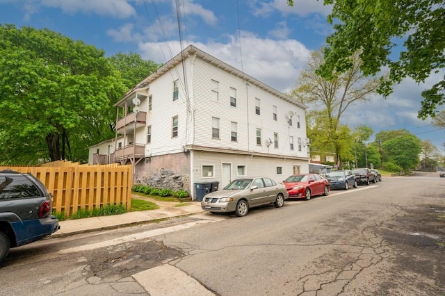 6-10 Walcott St, Southbridge, MA 01550 - view of property featuring fence
