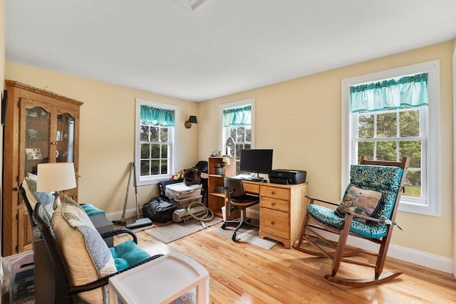 37 Railroad Ave, Whitman, MA 02382 - office area with light wood-type flooring and baseboards