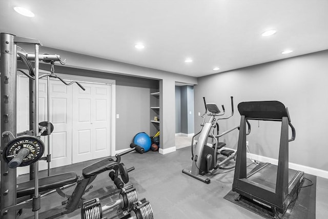 3 Emerson Way, Hopkinton, MA 01748 - exercise room featuring recessed lighting and baseboards