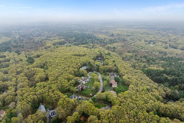 3 Emerson Way, Hopkinton, MA 01748 - aerial view of property and surrounding area with a heavily wooded area