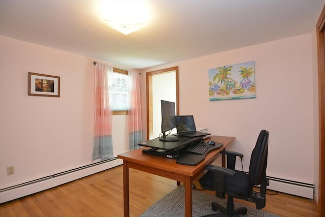 13 N Grove St, Foxboro, MA 02035 - office with a baseboard heating unit and light wood-type flooring