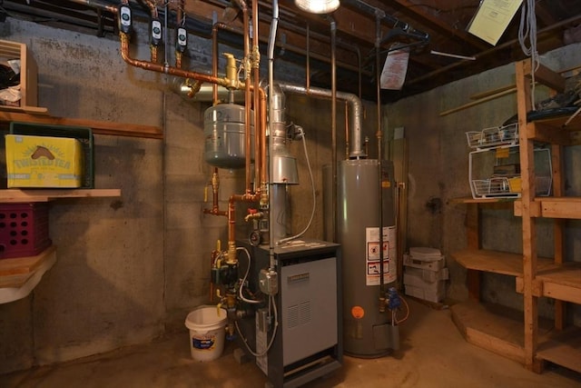 13 N Grove St, Foxboro, MA 02035 - utilities with gas water heater and a heating unit
