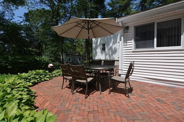 13 N Grove St, Foxboro, MA 02035 - view of patio featuring outdoor dining area