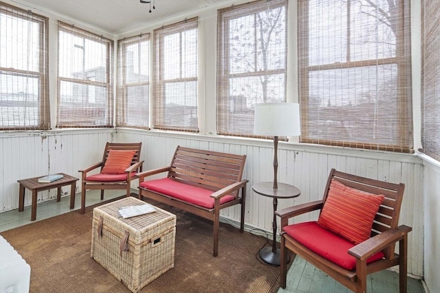 view of sunroom