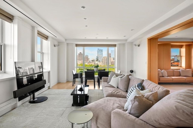 2 Commonwealth Ave Unit 15Bc, Boston, MA 02116 - living room with a view of skyline