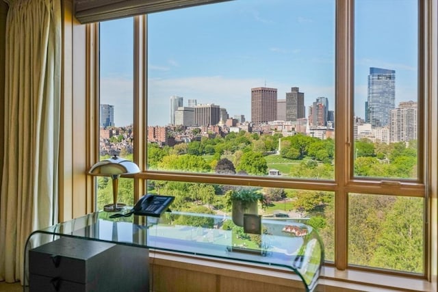 2 Commonwealth Ave Unit 15Bc, Boston, MA 02116 - sunroom / solarium featuring a view of skyline