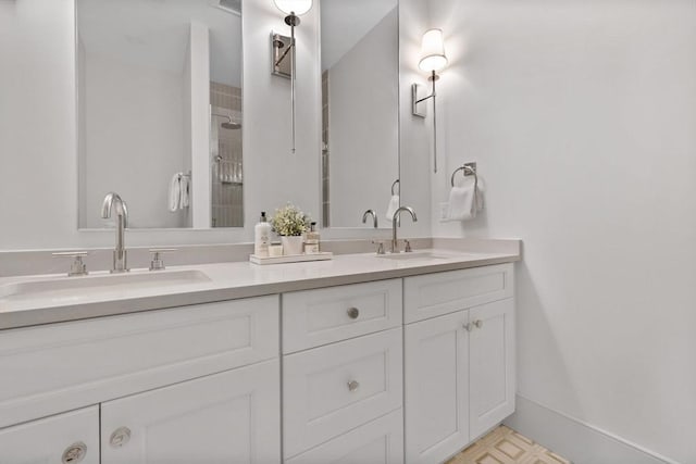 bathroom featuring vanity