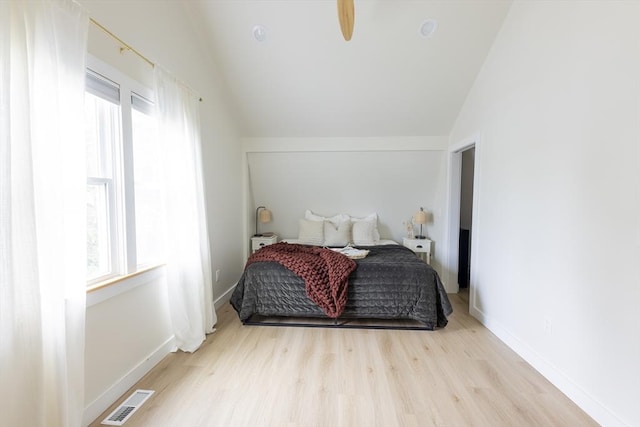 99 Dartmouth St, Westfield, MA 01085 - bedroom with lofted ceiling, wood finished floors, multiple windows, and baseboards