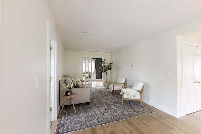 99 Dartmouth St, Westfield, MA 01085 - living area with wood finished floors, baseboards, and recessed lighting