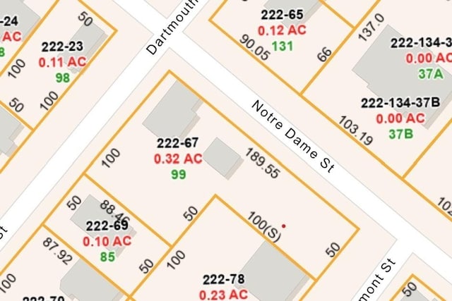 99 Dartmouth St, Westfield, MA 01085 - parcel map