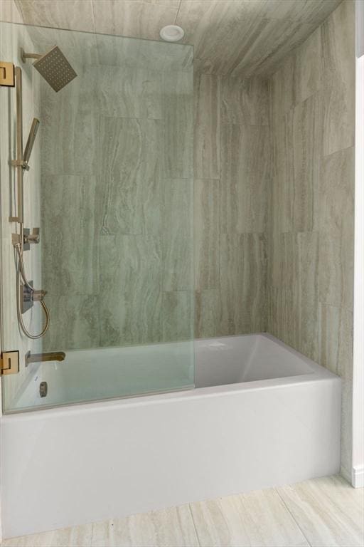 125 Lowell St Unit 3A, Somerville, MA 02143 - bathroom featuring shower / bath combination with glass door