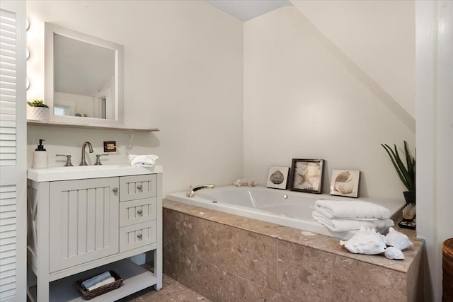 117 Parker Rd, Barnstable, MA 02655 - full bathroom featuring a garden tub and vanity