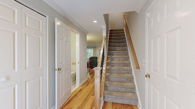 3 Oakwood Ln Unit 3, Worcester, MA 01604 - staircase featuring wood finished floors and recessed lighting
