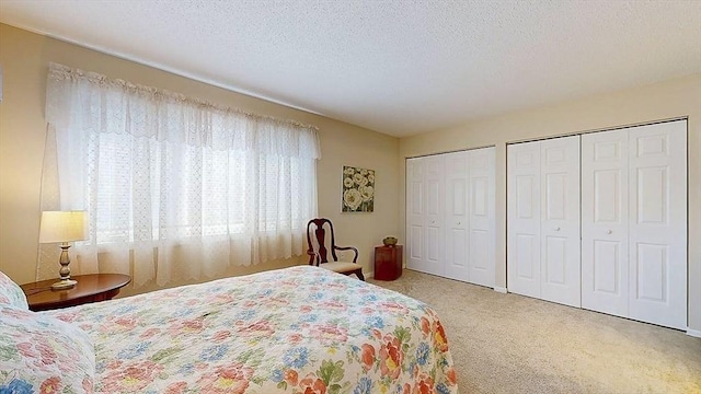 3 Oakwood Ln Unit 3, Worcester, MA 01604 - carpeted bedroom with multiple closets and a textured ceiling