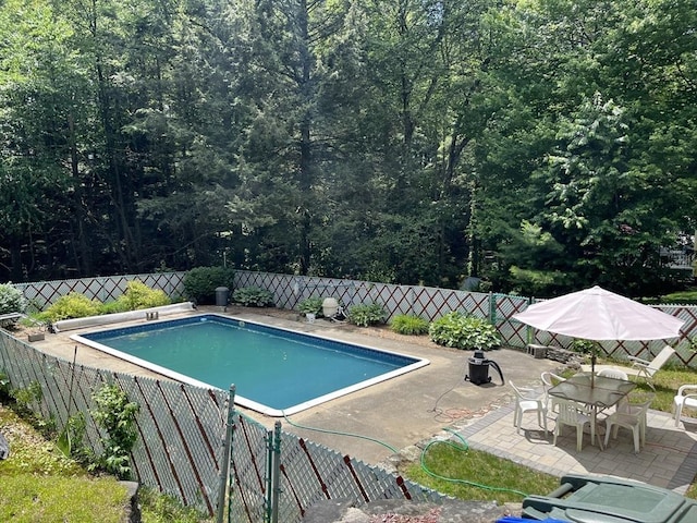 48 Birchcroft, Leominster, MA 01453 - view of swimming pool featuring a fenced backyard and a patio