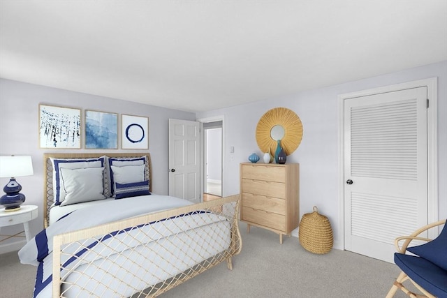 bedroom with carpet floors