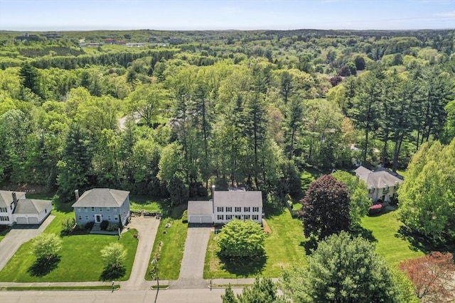 79 Flanagan Dr, Framingham, MA 01701 - bird's eye view of a heavily wooded area