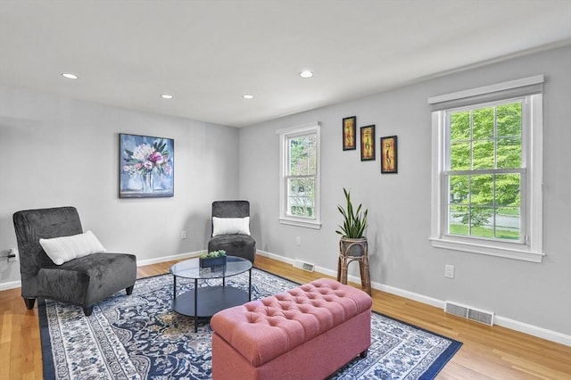 79 Flanagan Dr, Framingham, MA 01701 - sitting room featuring wood finished floors, recessed lighting, and baseboards
