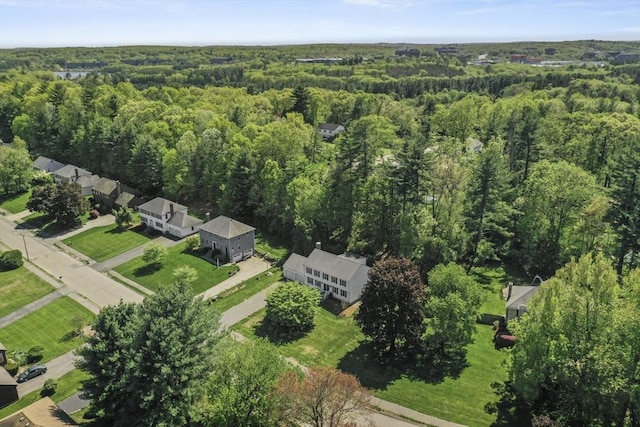 79 Flanagan Dr, Framingham, MA 01701 - aerial overview of property's location featuring a forest