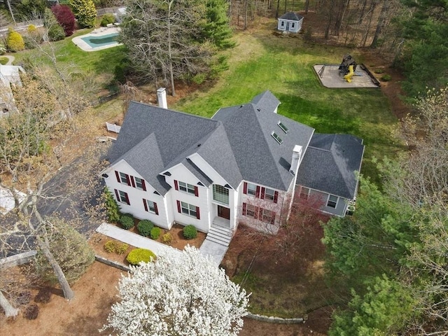 54 Wagon Rd, Walpole, MA 02081 - view from above of property