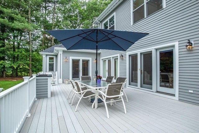 54 Wagon Rd, Walpole, MA 02081 - deck featuring outdoor dining space