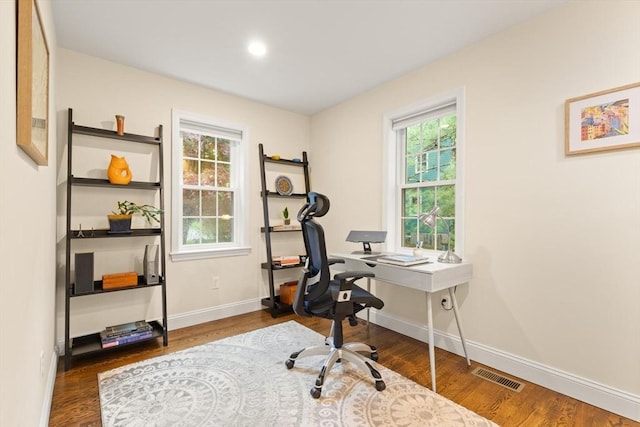 35 Orchard Rd, Milton, MA 02186 - office featuring healthy amount of natural light, baseboards, and wood finished floors