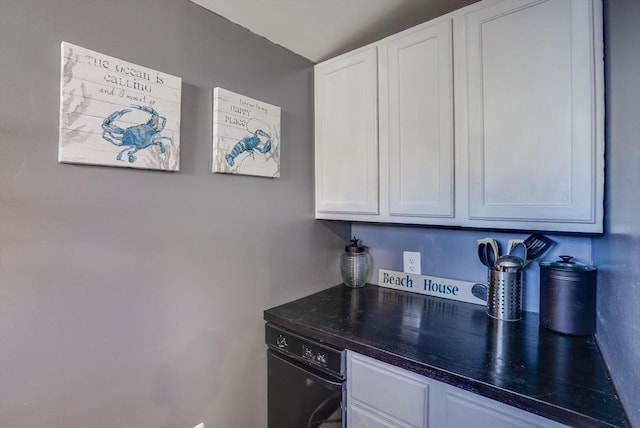 kitchen with white cabinetry