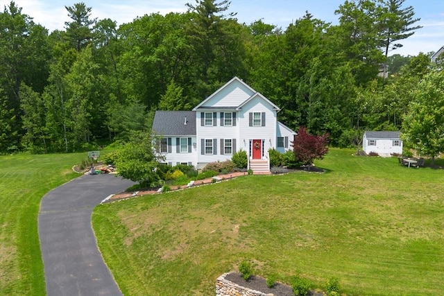 6 Rebanna Rd, Westminster, MA 01473 - view of front of house with an outdoor structure and a front yard