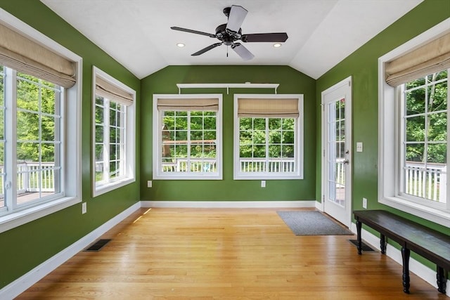 6 Rebanna Rd, Westminster, MA 01473 - unfurnished sunroom featuring plenty of natural light, vaulted ceiling, and wood finished floors