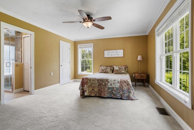 6 Rebanna Rd, Westminster, MA 01473 - bedroom featuring light colored carpet, crown molding, and a ceiling fan