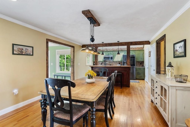 6 Rebanna Rd, Westminster, MA 01473 - dining space featuring light wood-style floors and ornamental molding